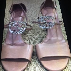Gucci crystal heels
